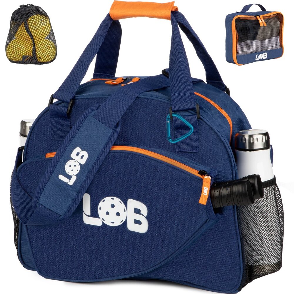 LOB Pickleball Bag - Lightweight Tote Carry Bag for men and women, Fits 2 Paddle